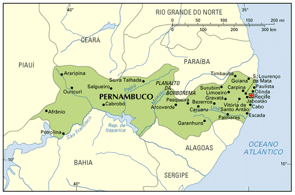 recife regional carte